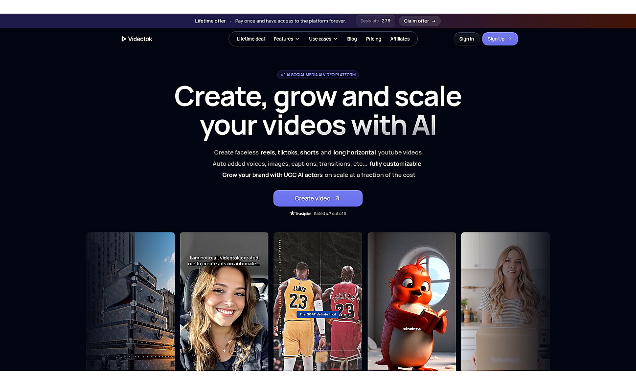 Videotok screenshot