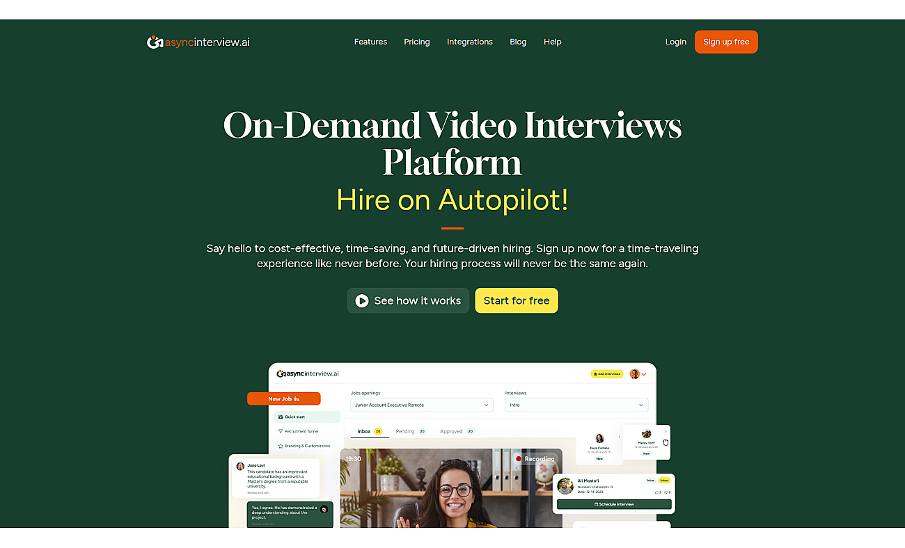 Asyncinterview.ai screenshot