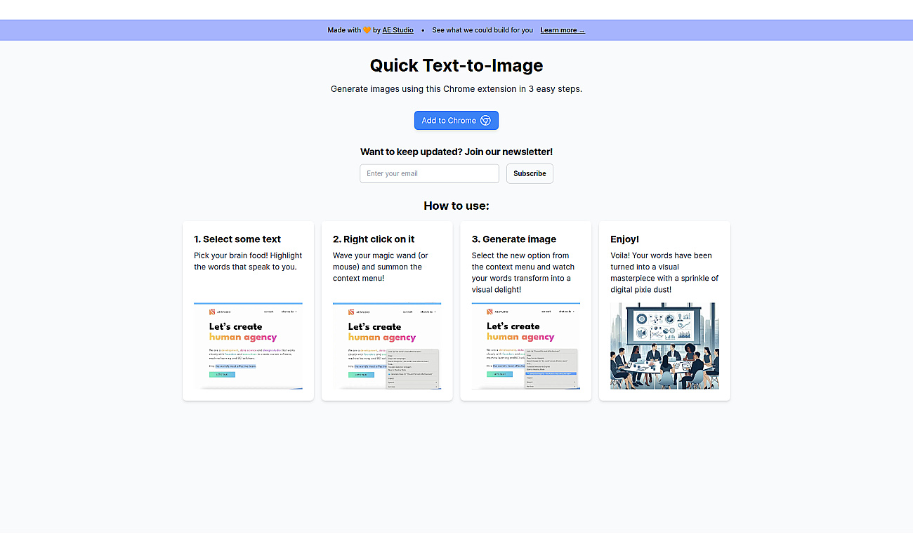 Quick Text-To-Image