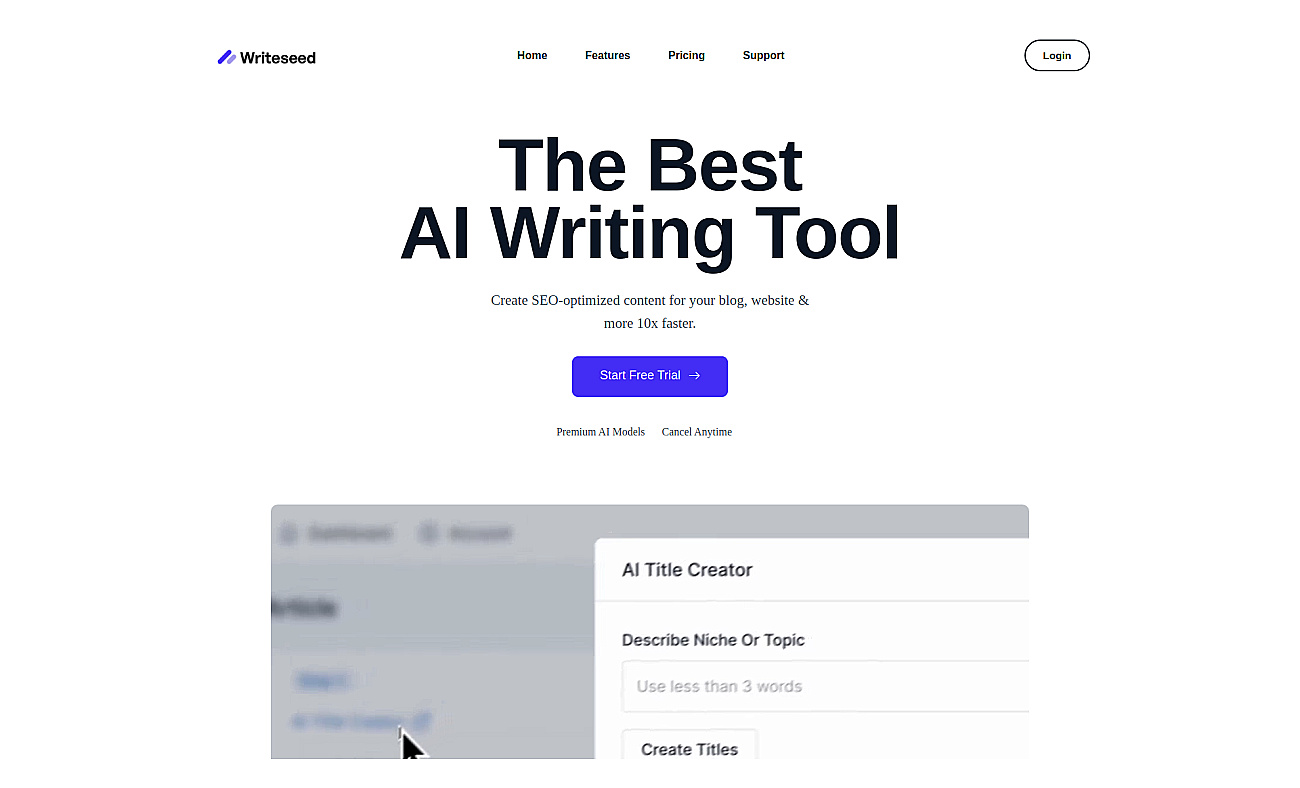 Writeseed screenshot