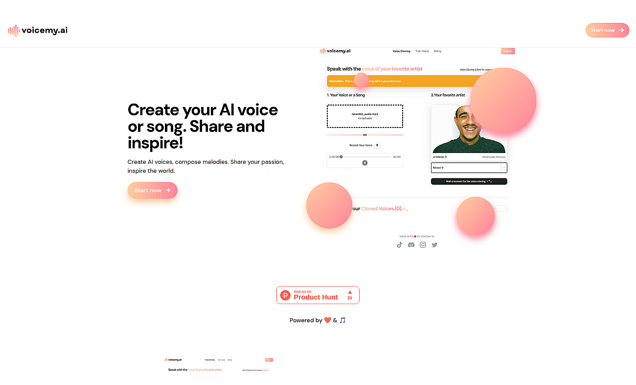 Voicemy screenshot