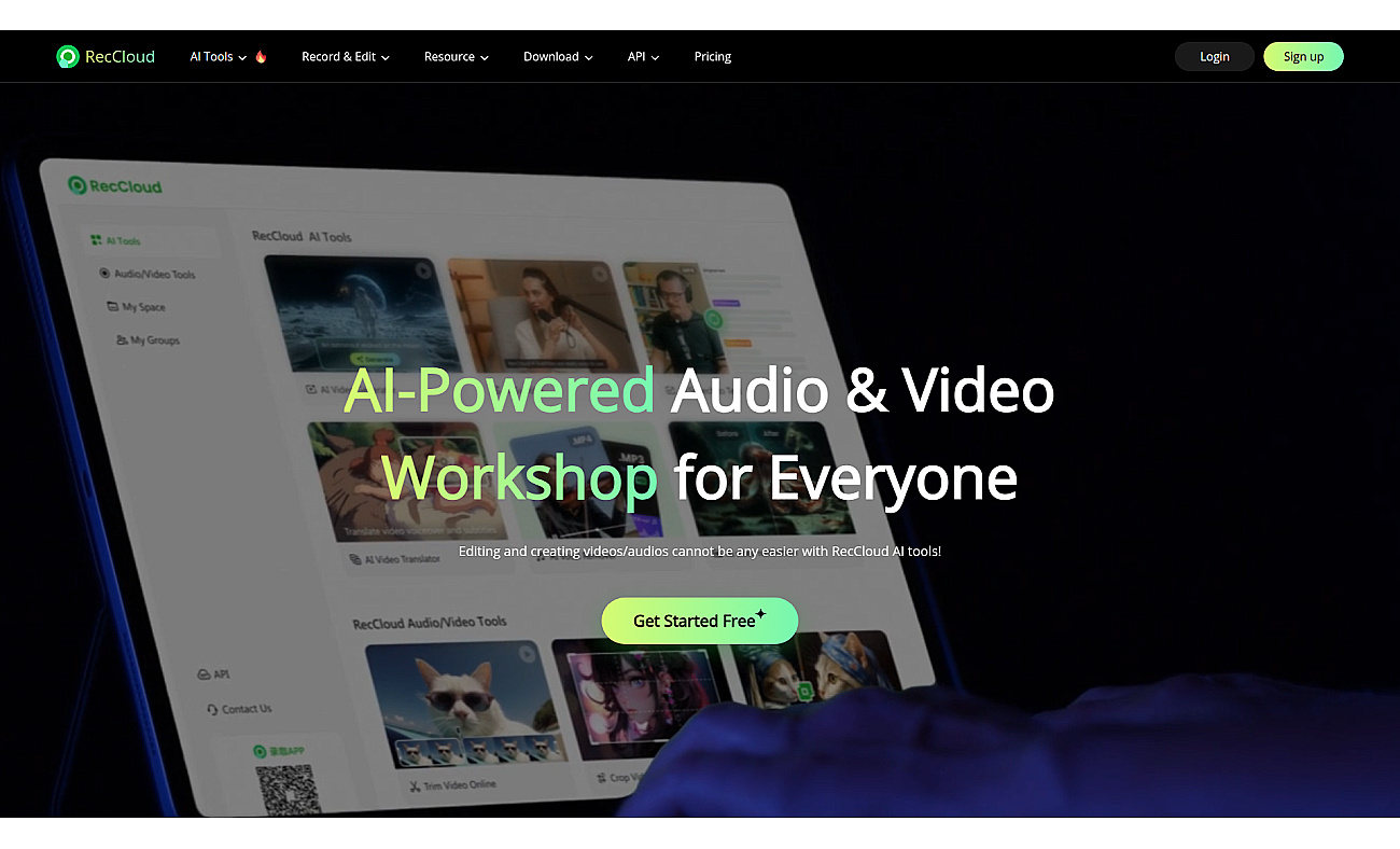 RecCloud screenshot