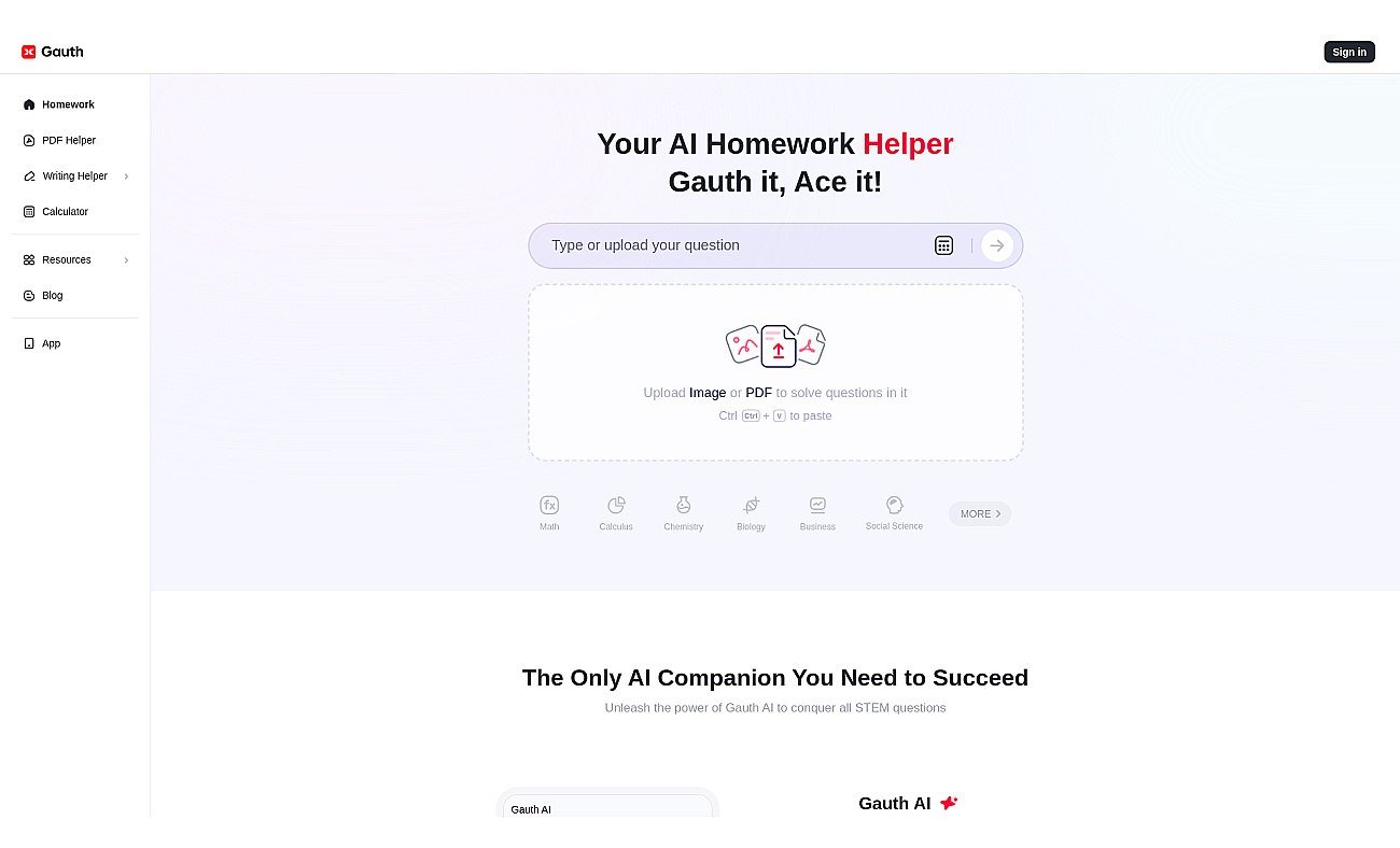 Gauth screenshot