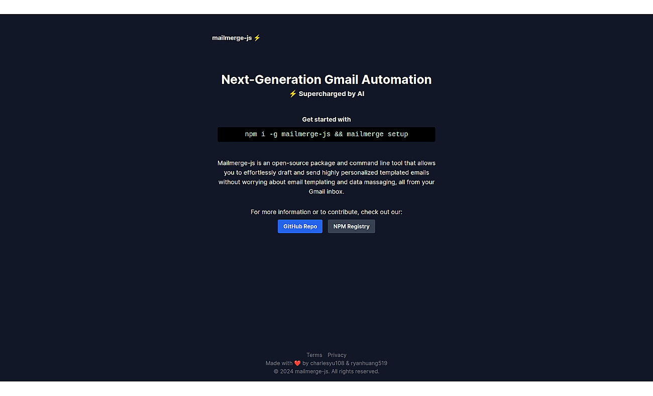 Mailmerge-JS screenshot