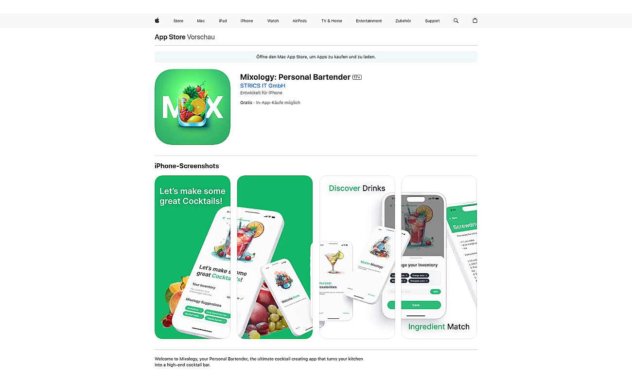 Mixology screenshot