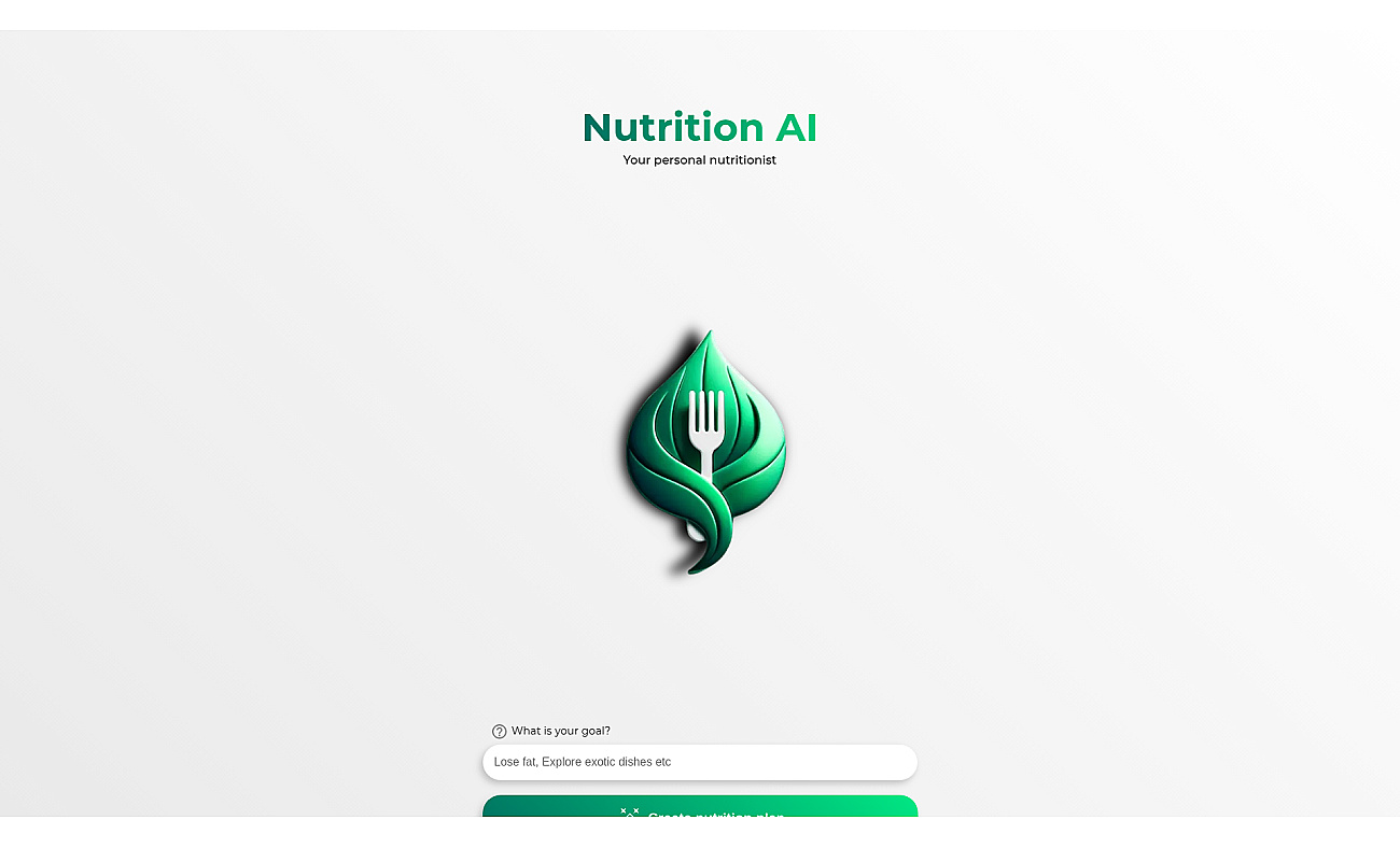 NutritionAI screenshot
