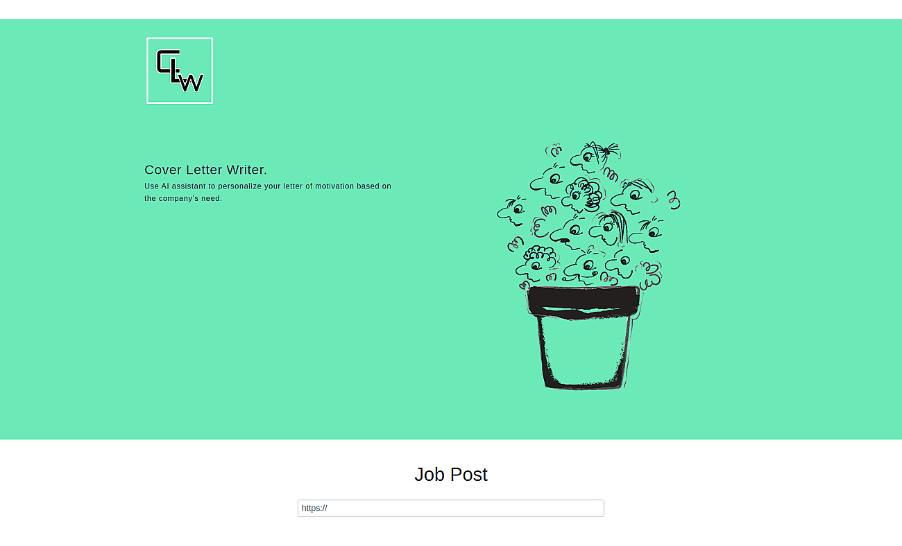 CoverLetterWrite screenshot