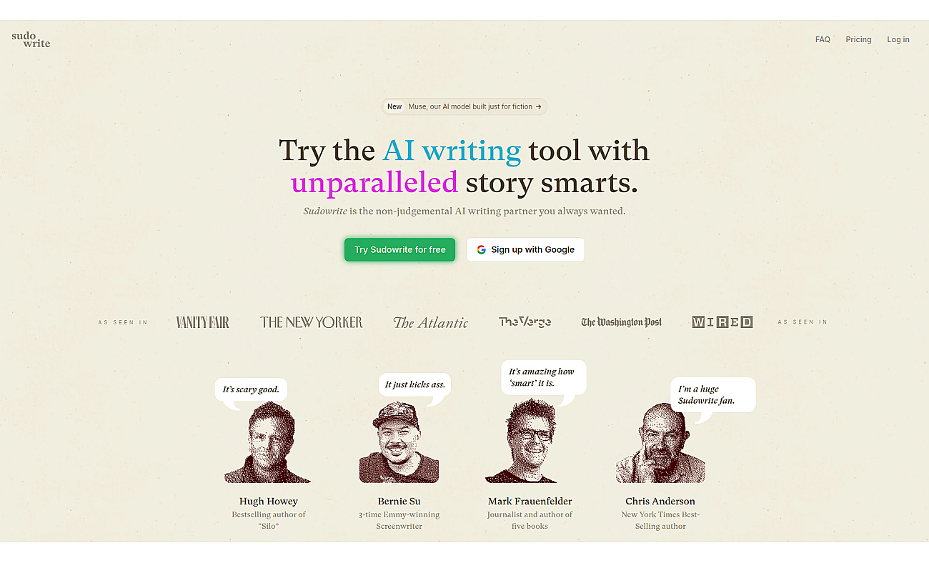 Sudowrite screenshot