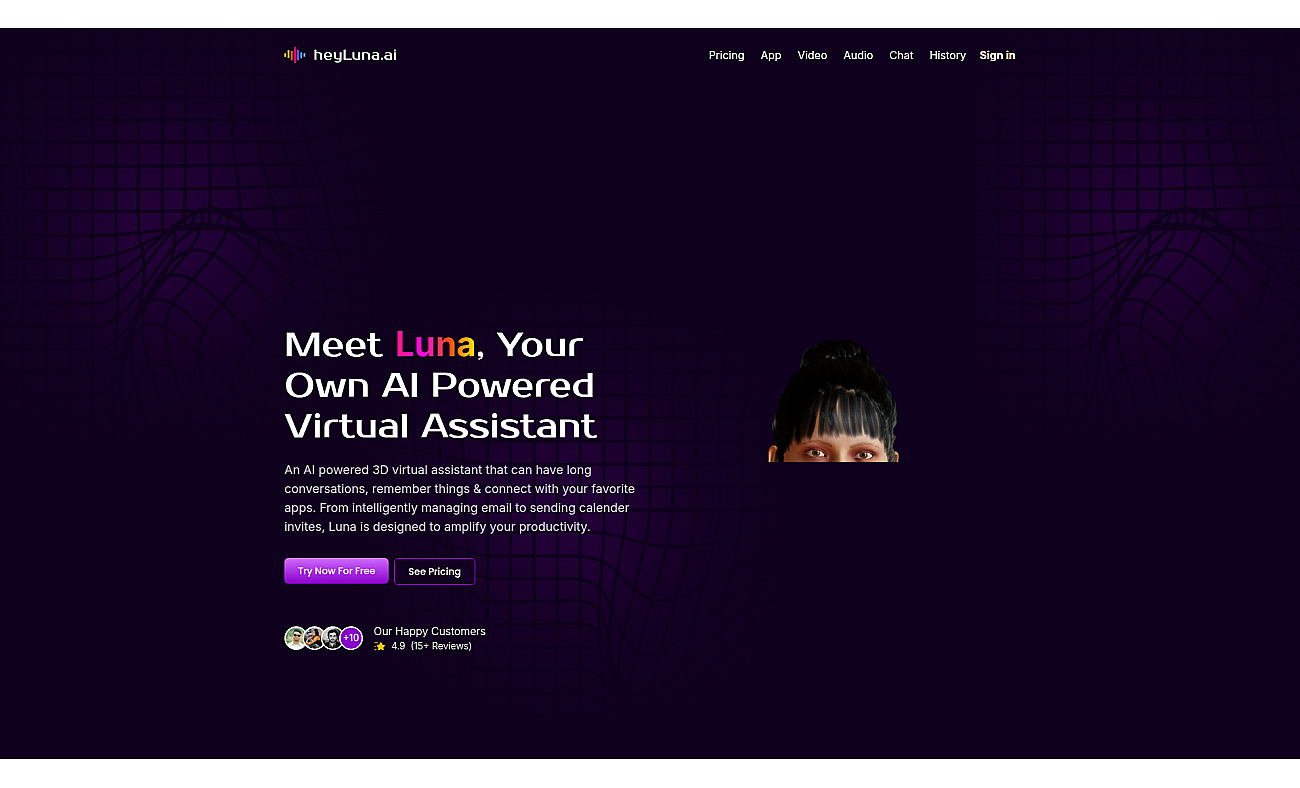Heyluna.ai screenshot