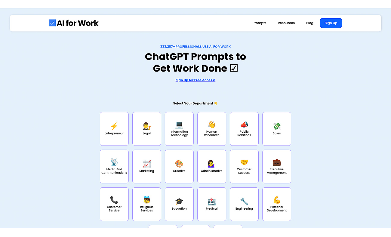 AIforWork screenshot