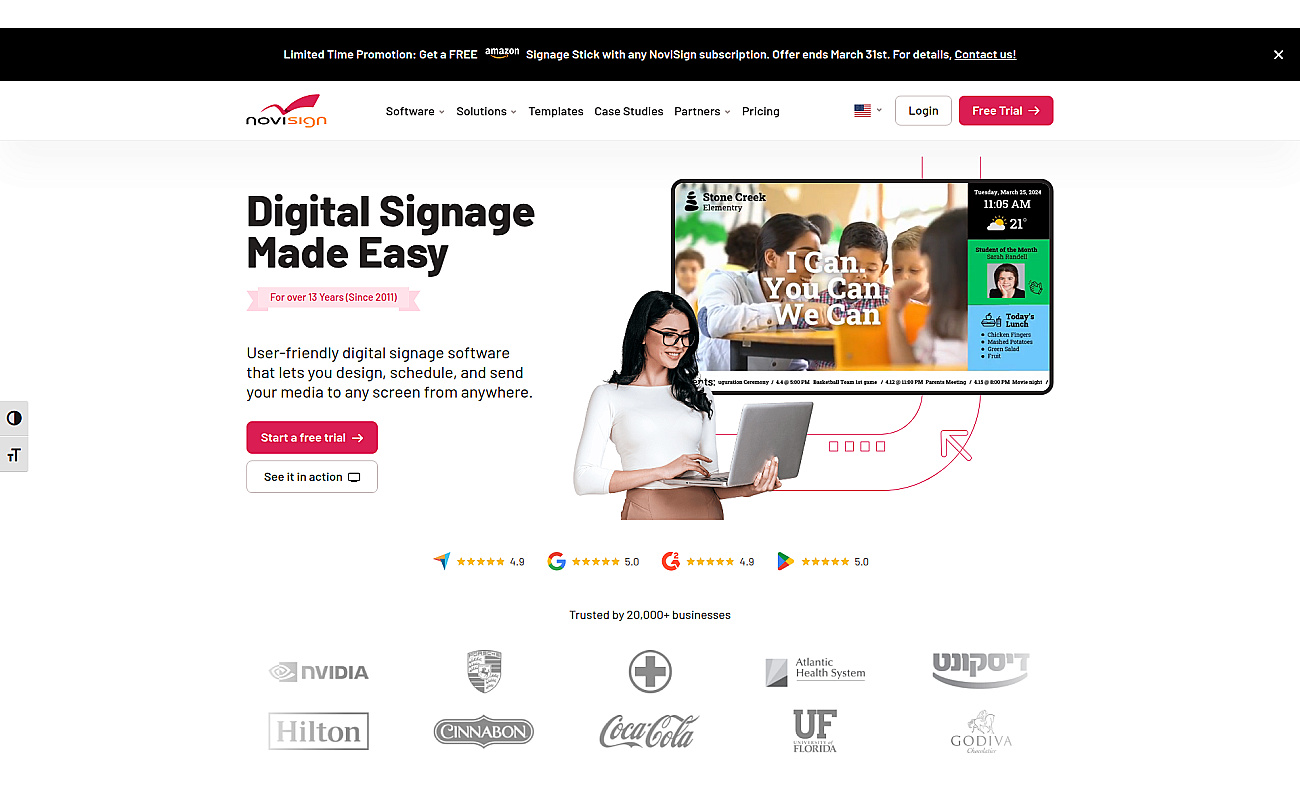NoviSign screenshot