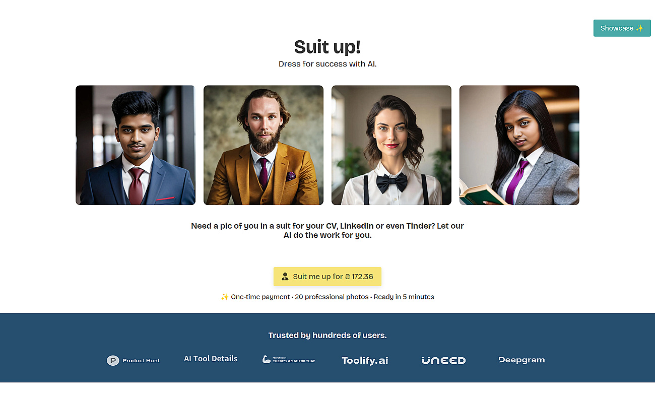 Suitmeup screenshot