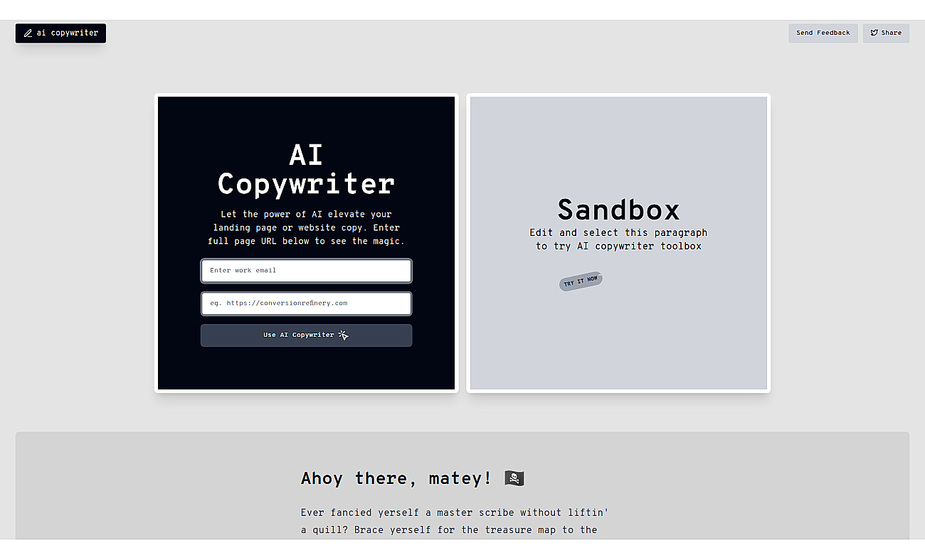 AI Copywriter screenshot