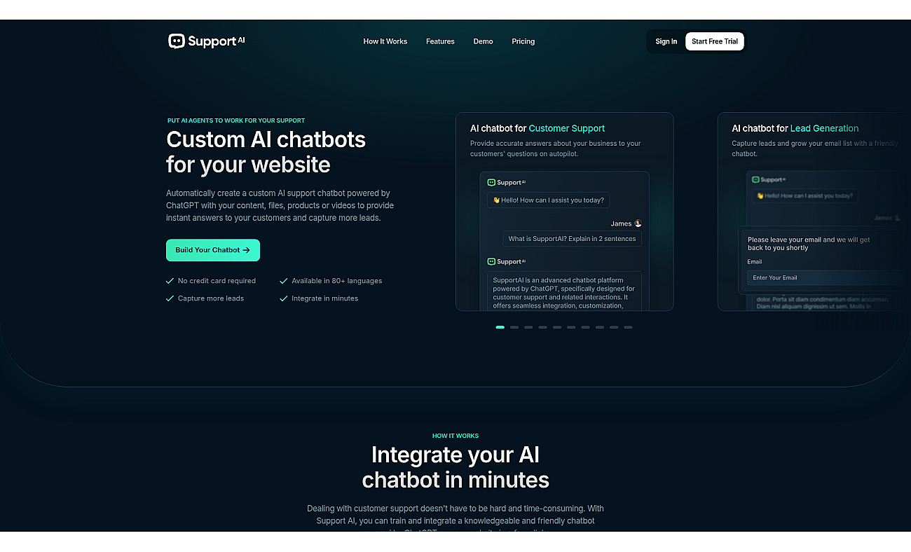 SupportAI screenshot
