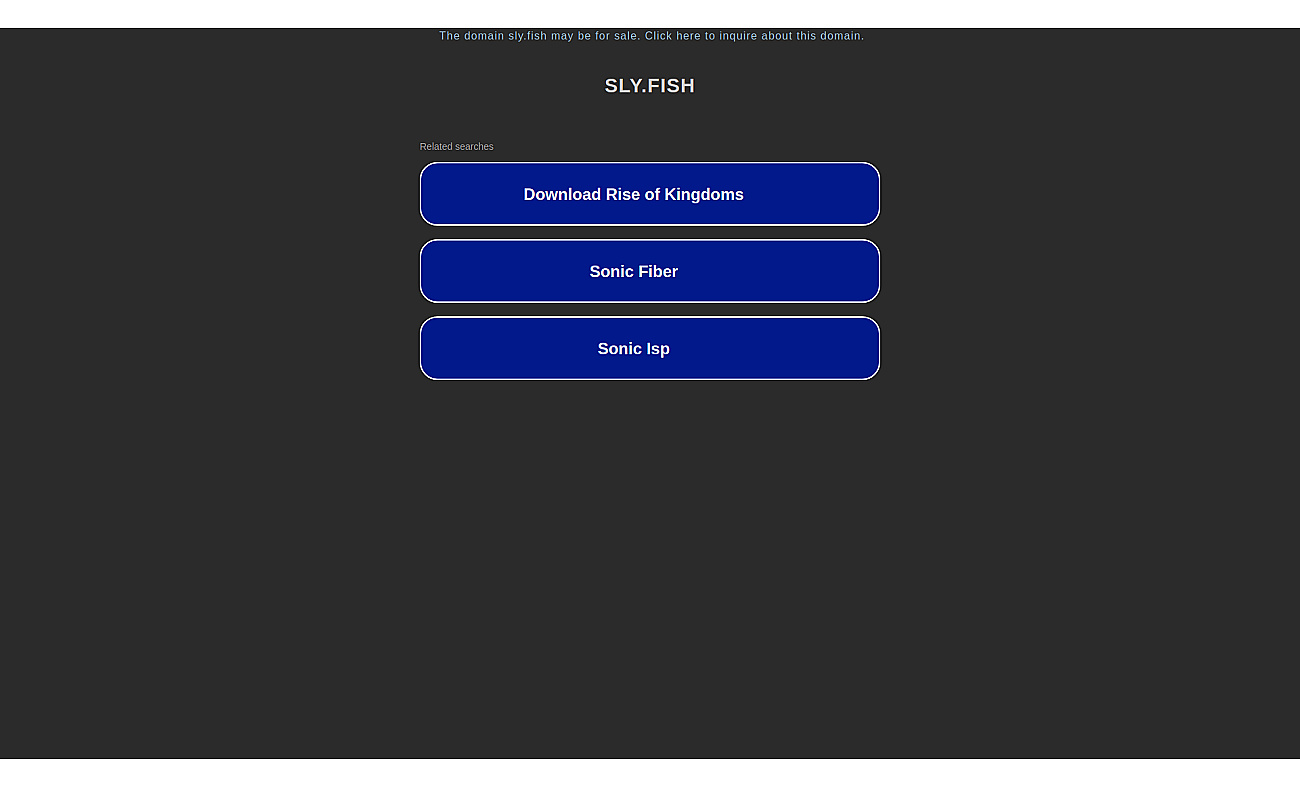 Sly.fish screenshot