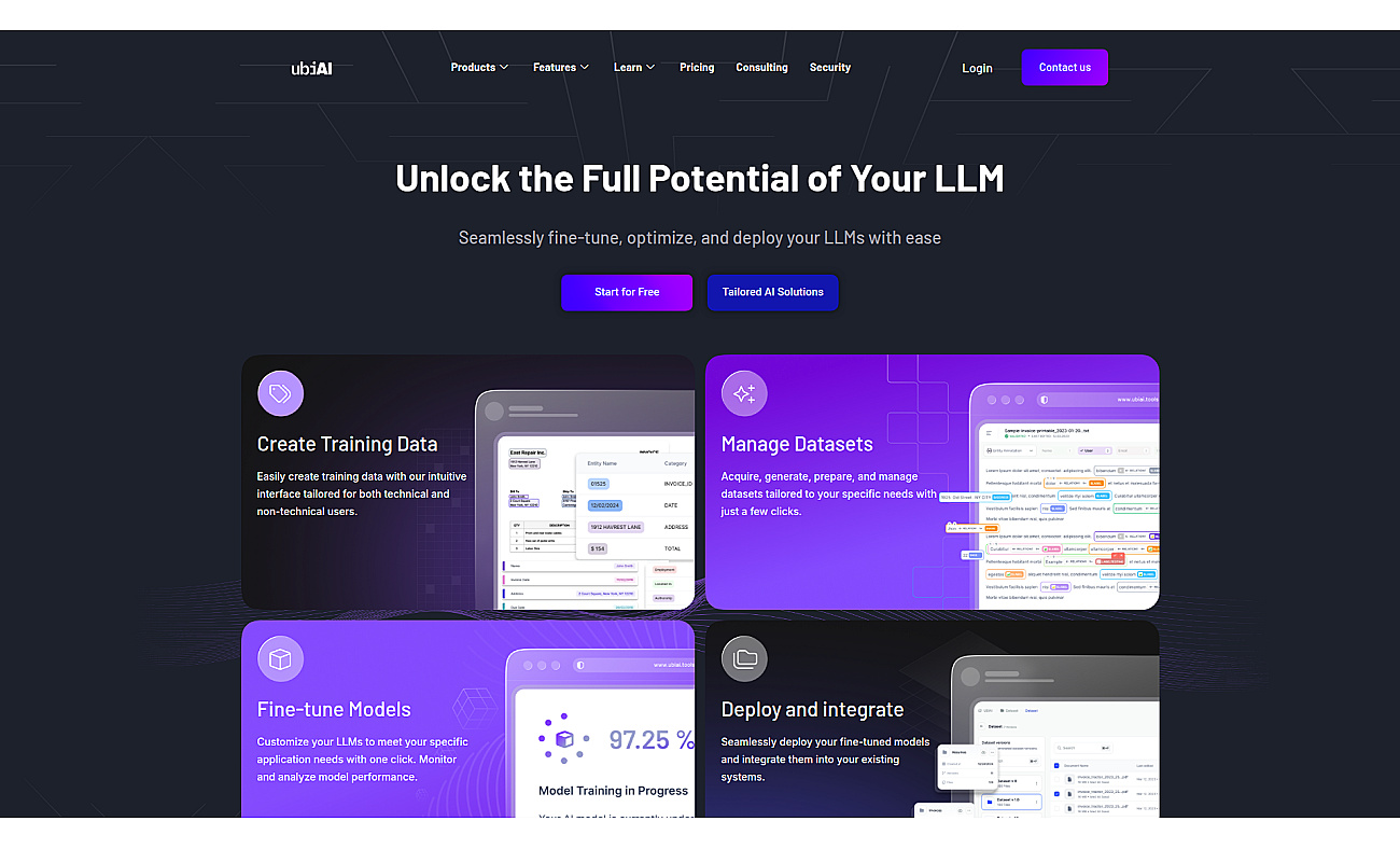 UBIAI screenshot