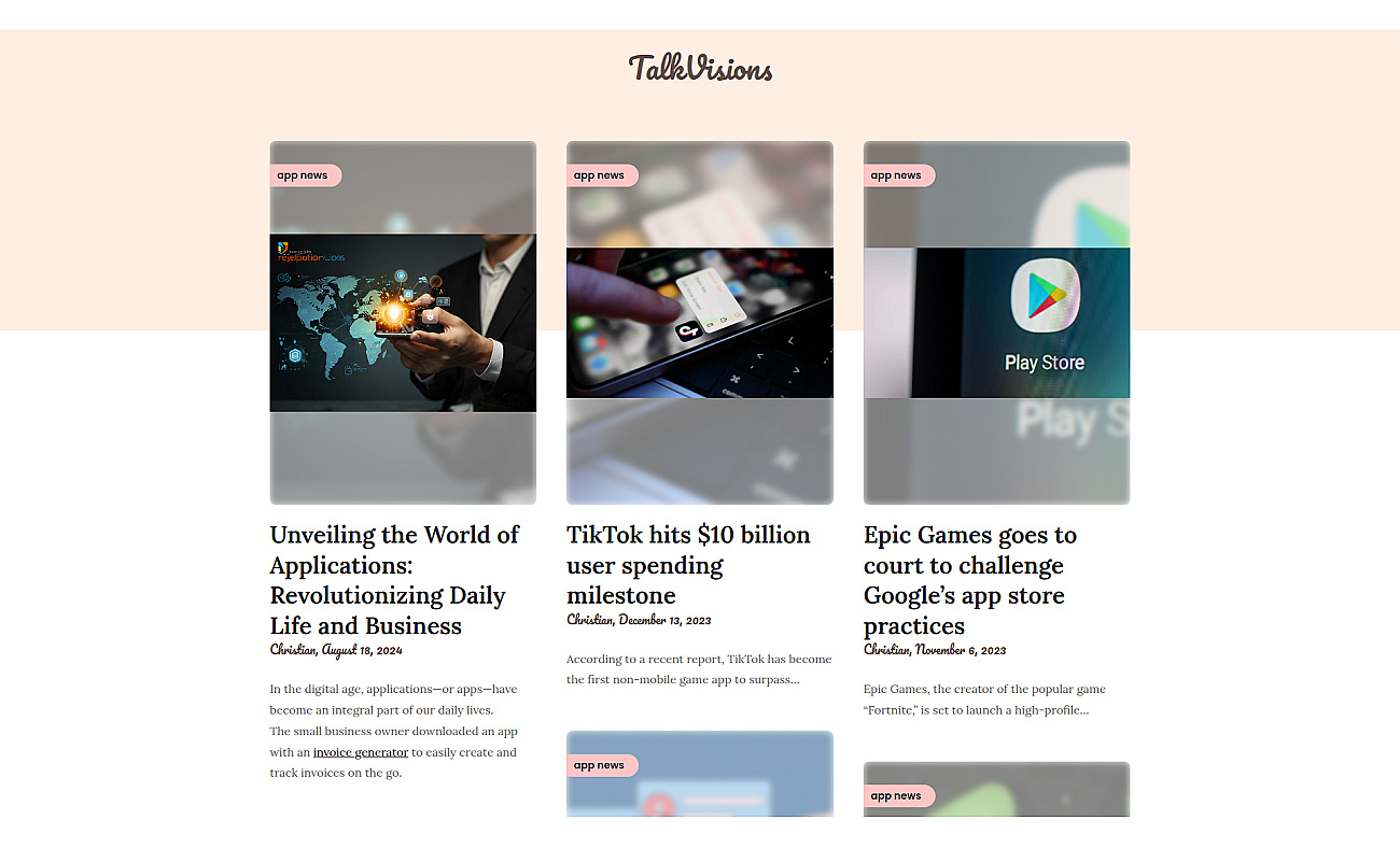Talkvisions screenshot
