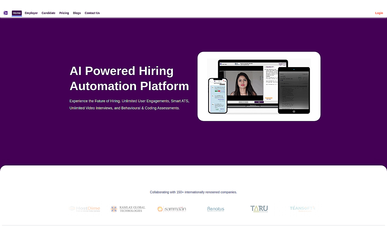 LueinHire.com screenshot