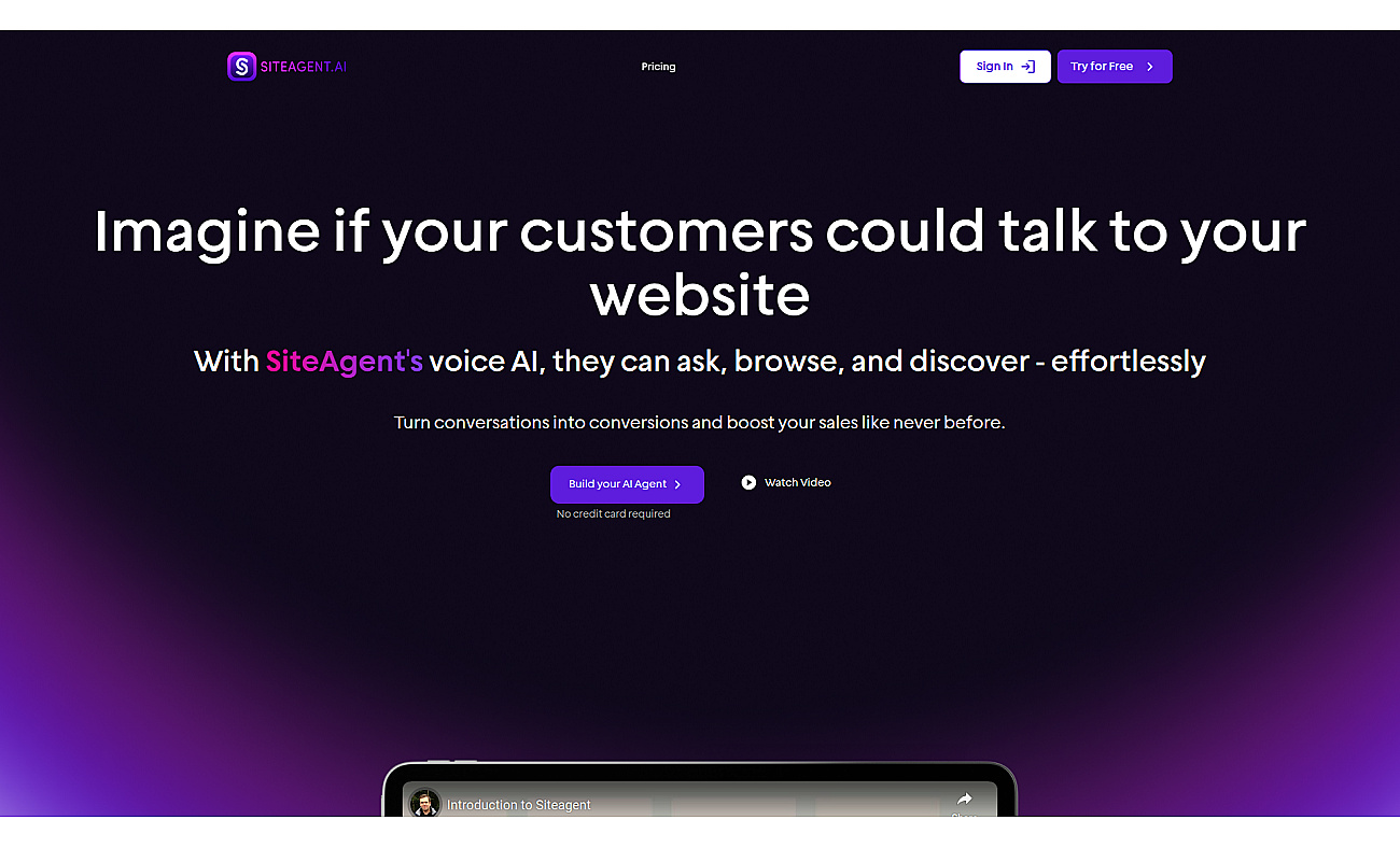 SiteAgent screenshot