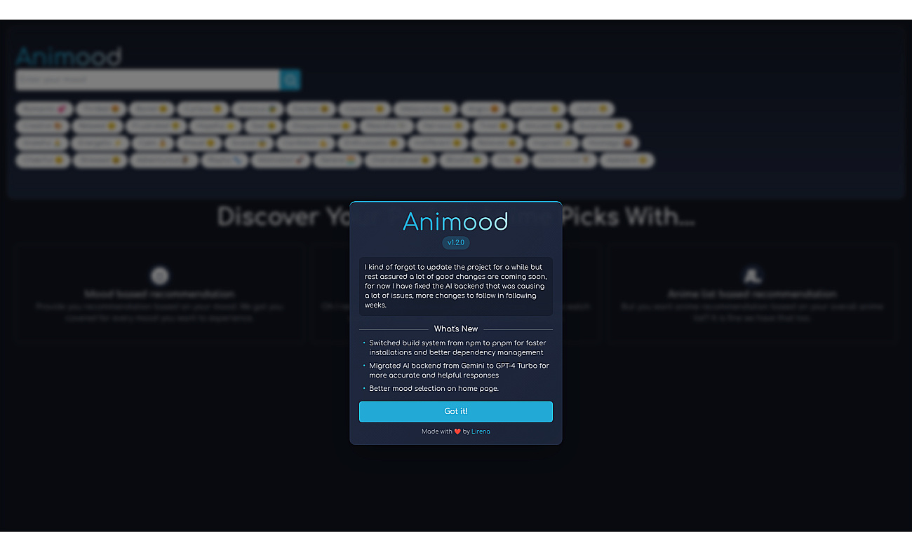 Animood screenshot