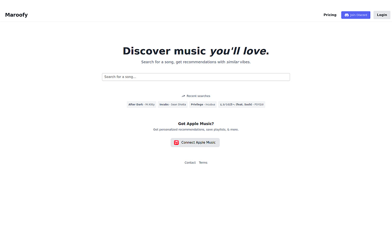 Maroofy screenshot