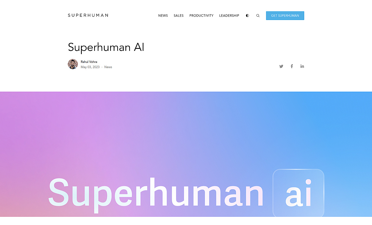 Superhuman AI screenshot