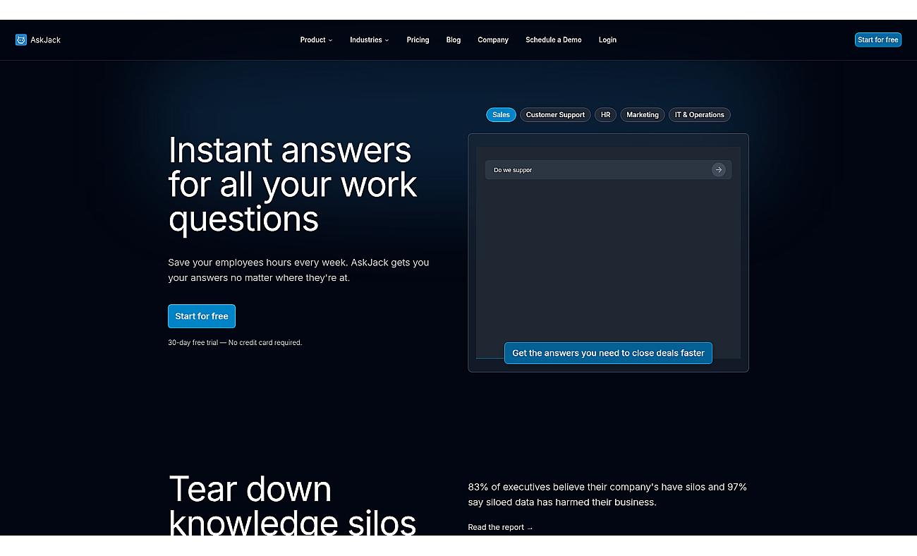 Askjack screenshot