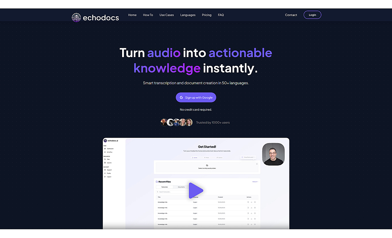 echodocs.ai screenshot