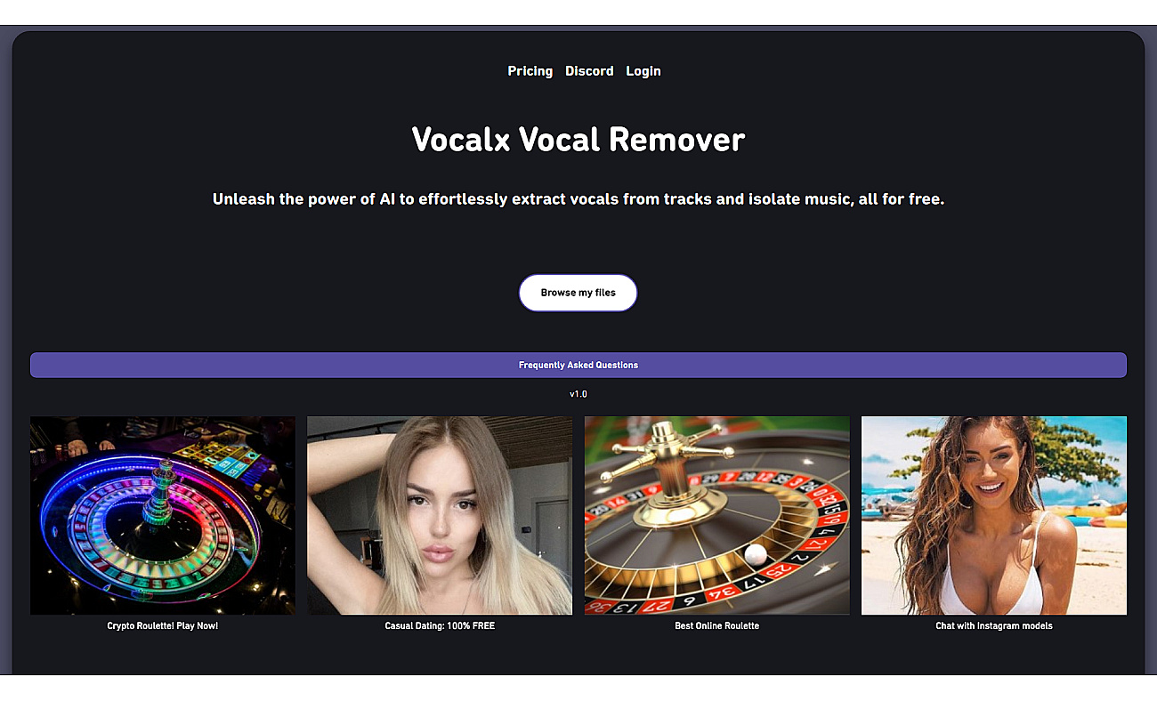 Vocalx screenshot