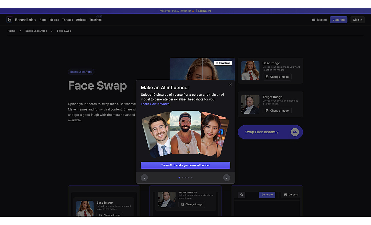 Face Swap by BasedLabs screenshot