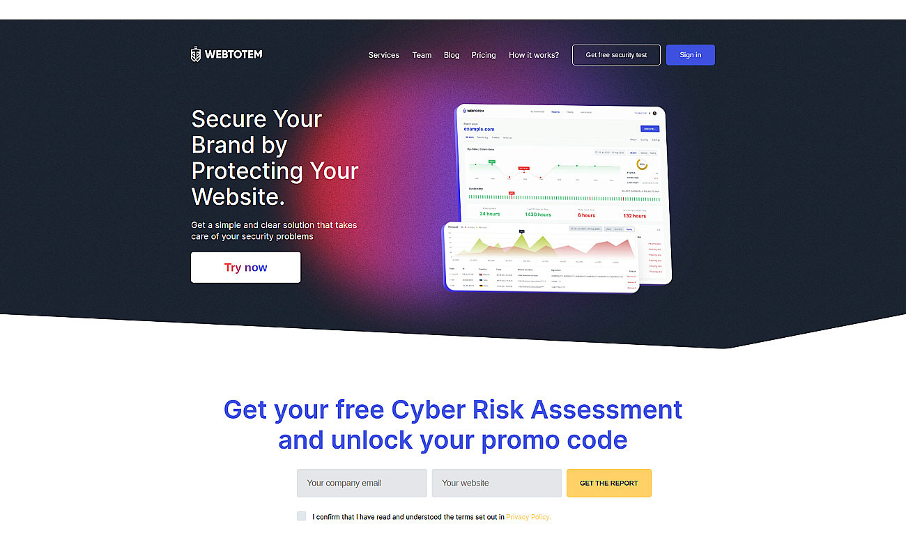Webtotem screenshot