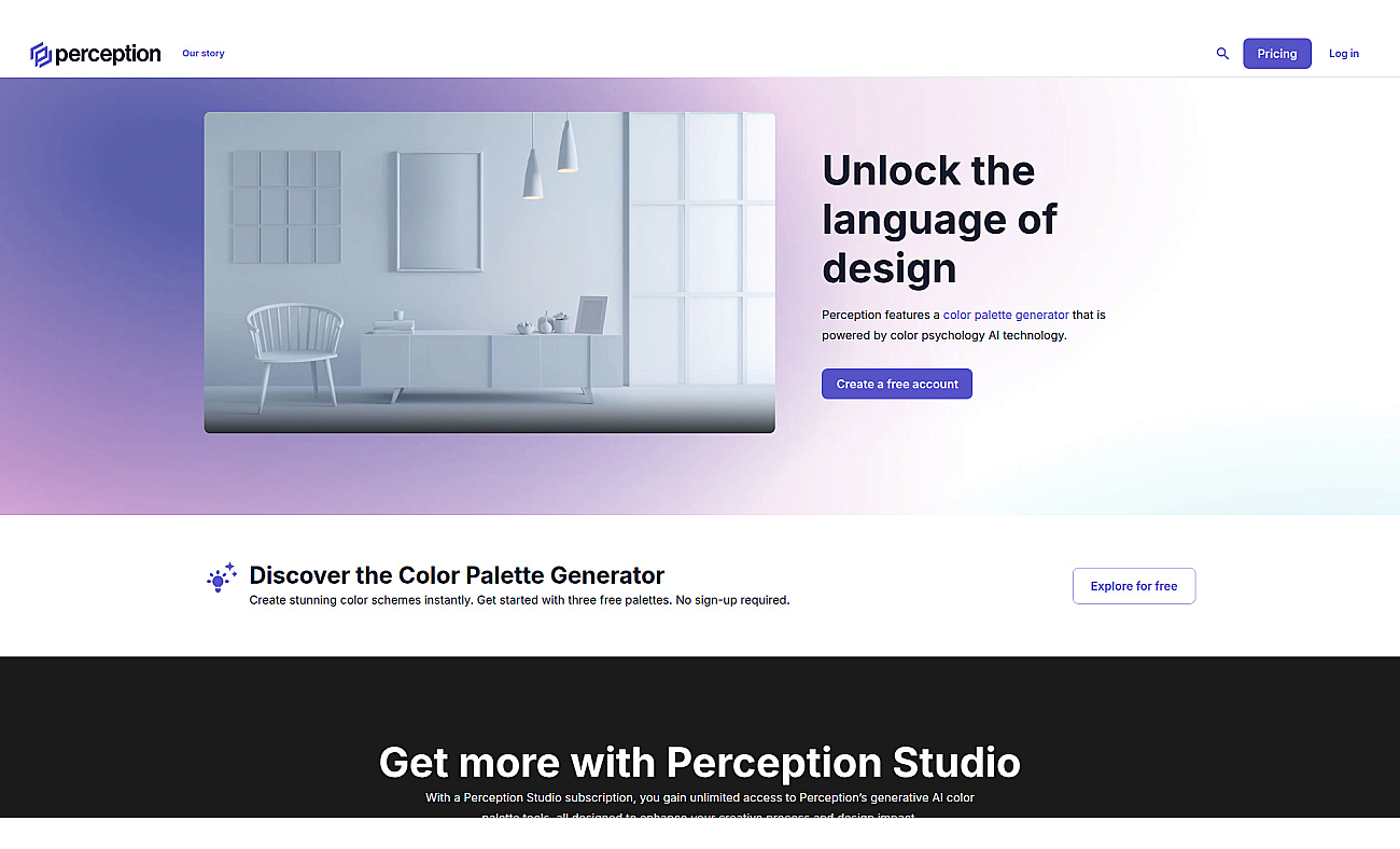 Perception.io screenshot