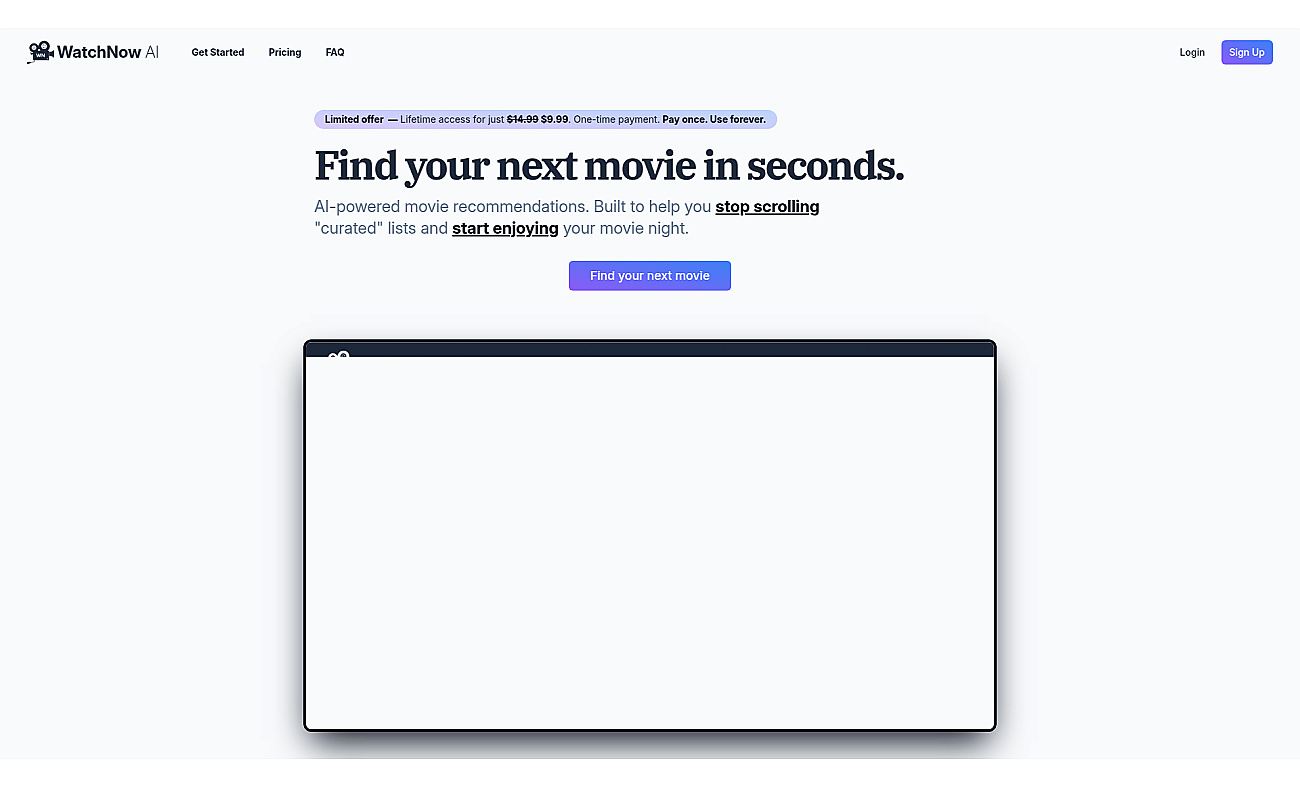 WatchNow screenshot