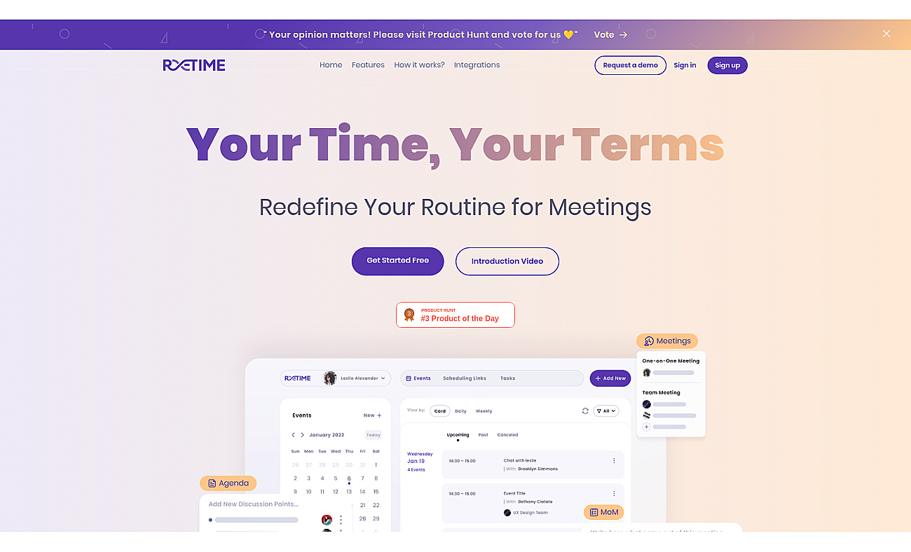 Retime screenshot