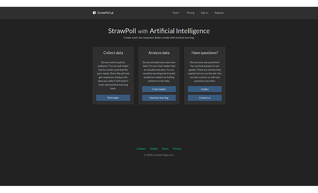 StrawPoll screenshot