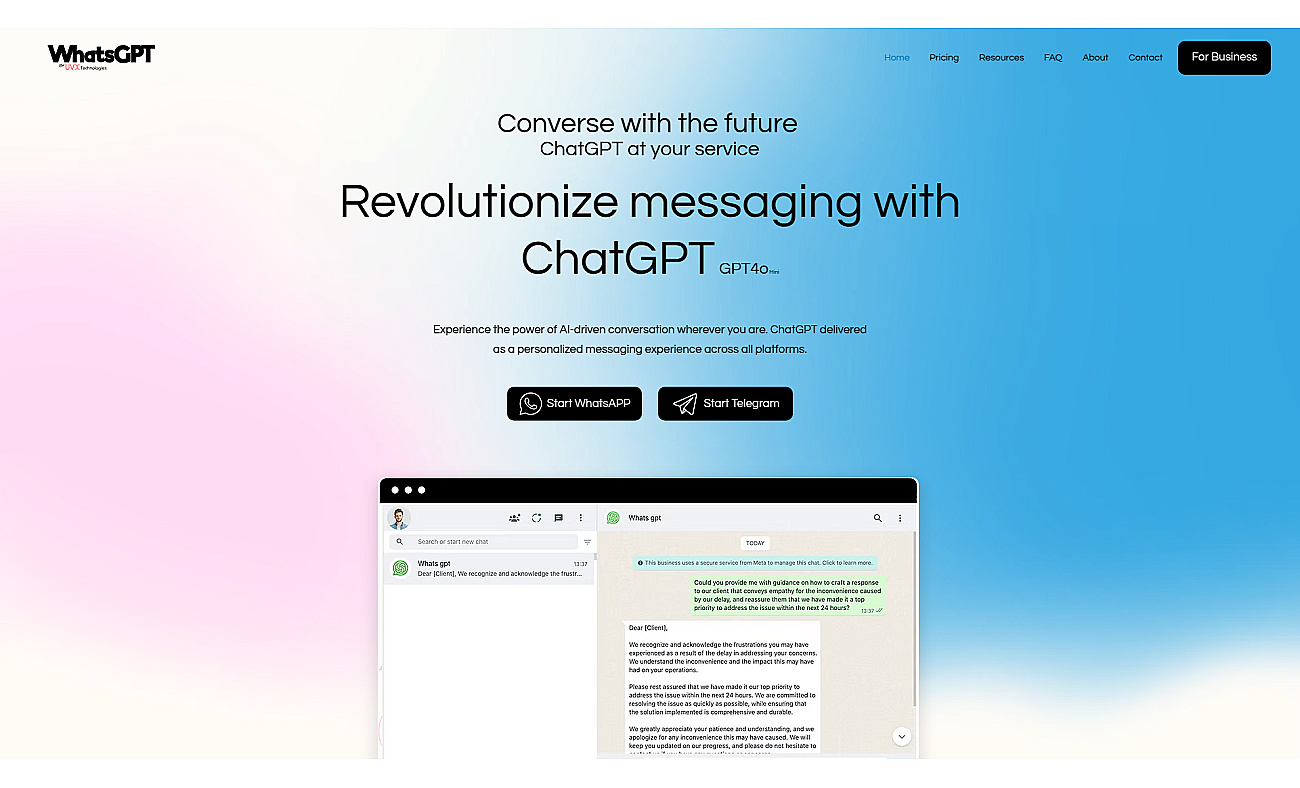 WhatsGPT screenshot