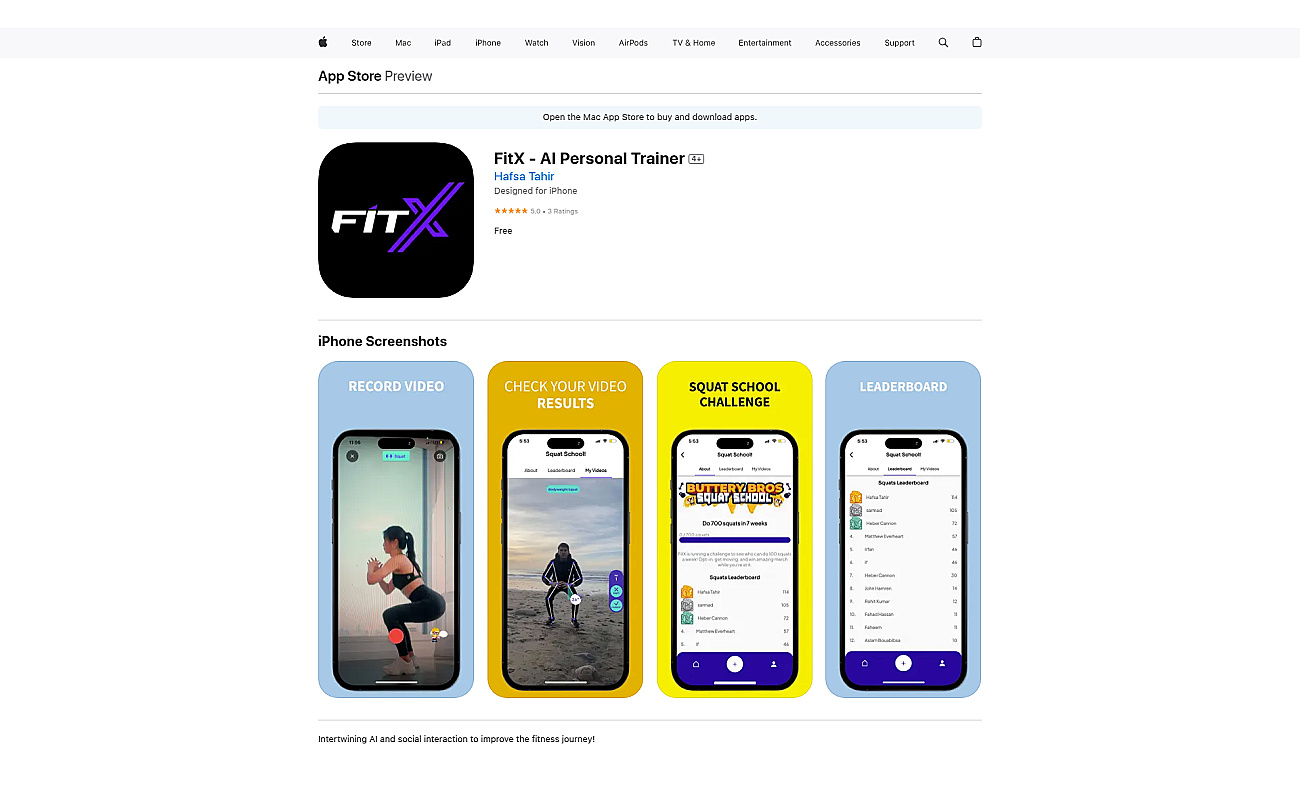 FitX screenshot