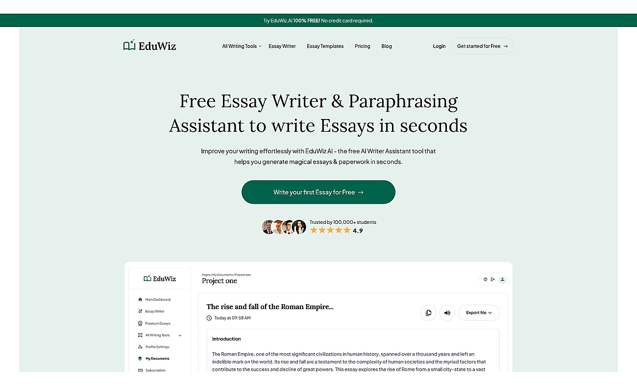 EduWiz.AI screenshot