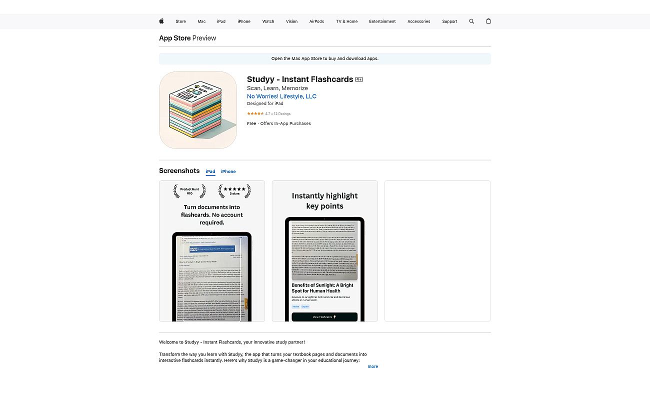 Studyy screenshot
