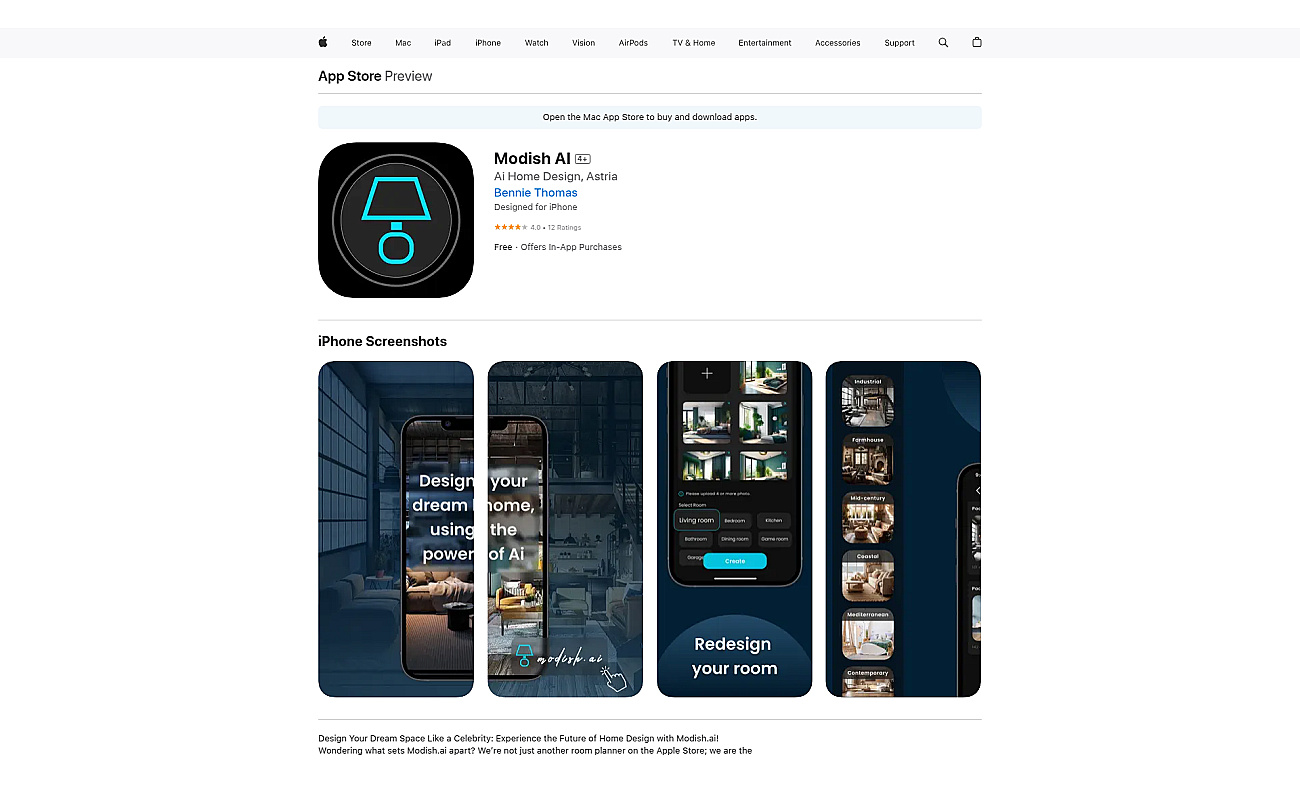 Modish screenshot