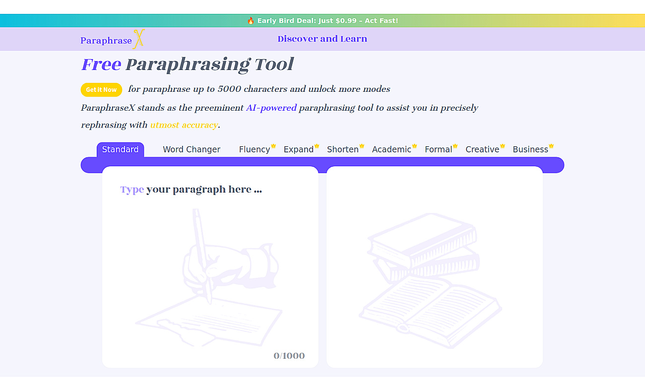 ParaphraseX screenshot