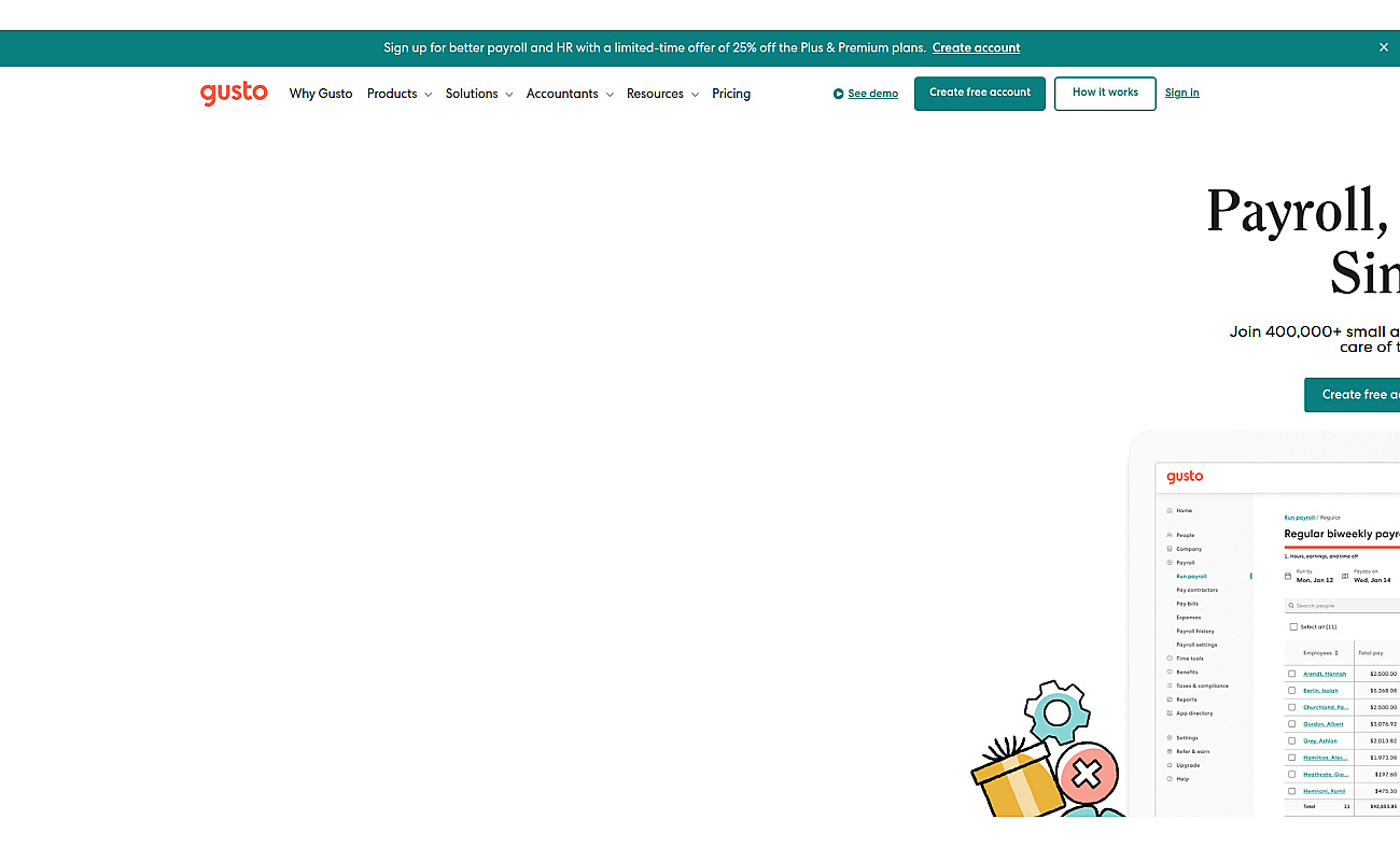 Gusto screenshot
