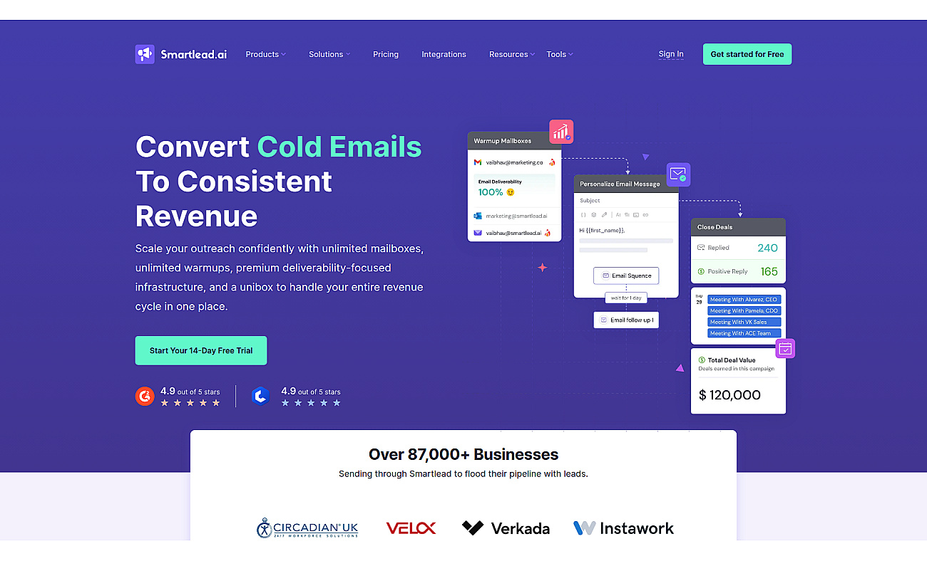 Smartlead screenshot