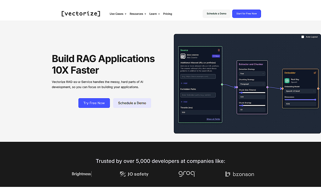 Vectorize screenshot