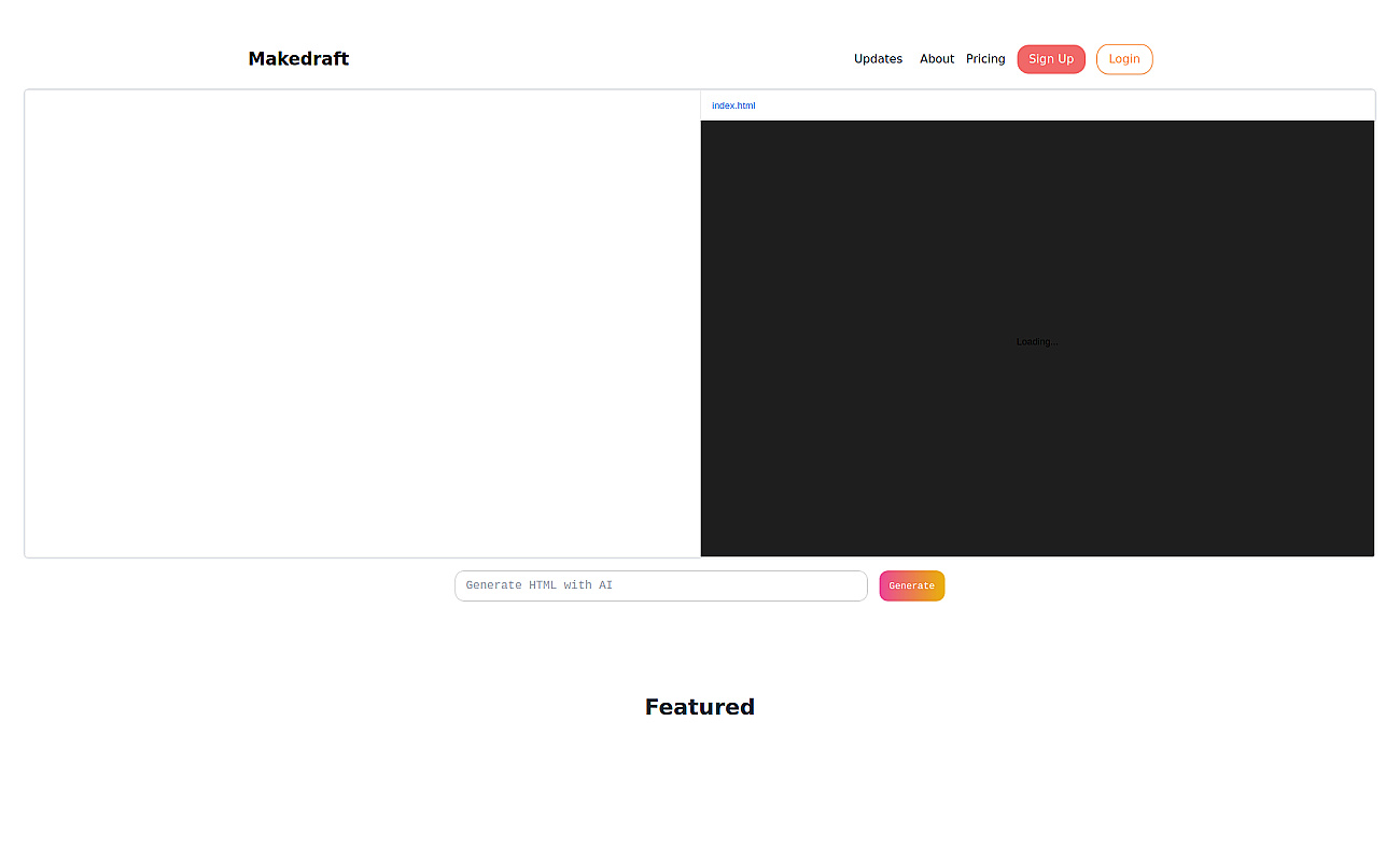 Makedraft screenshot