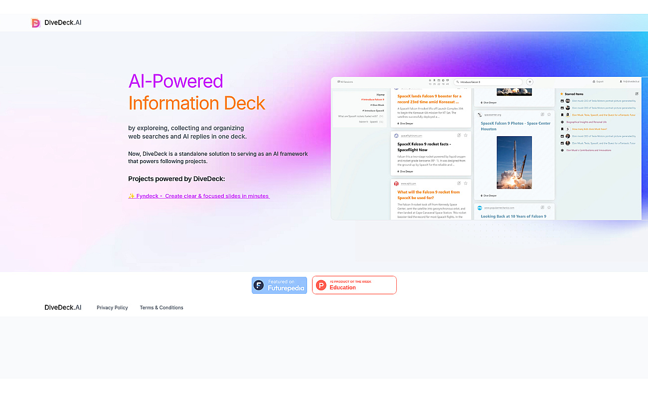 DiveDeck screenshot