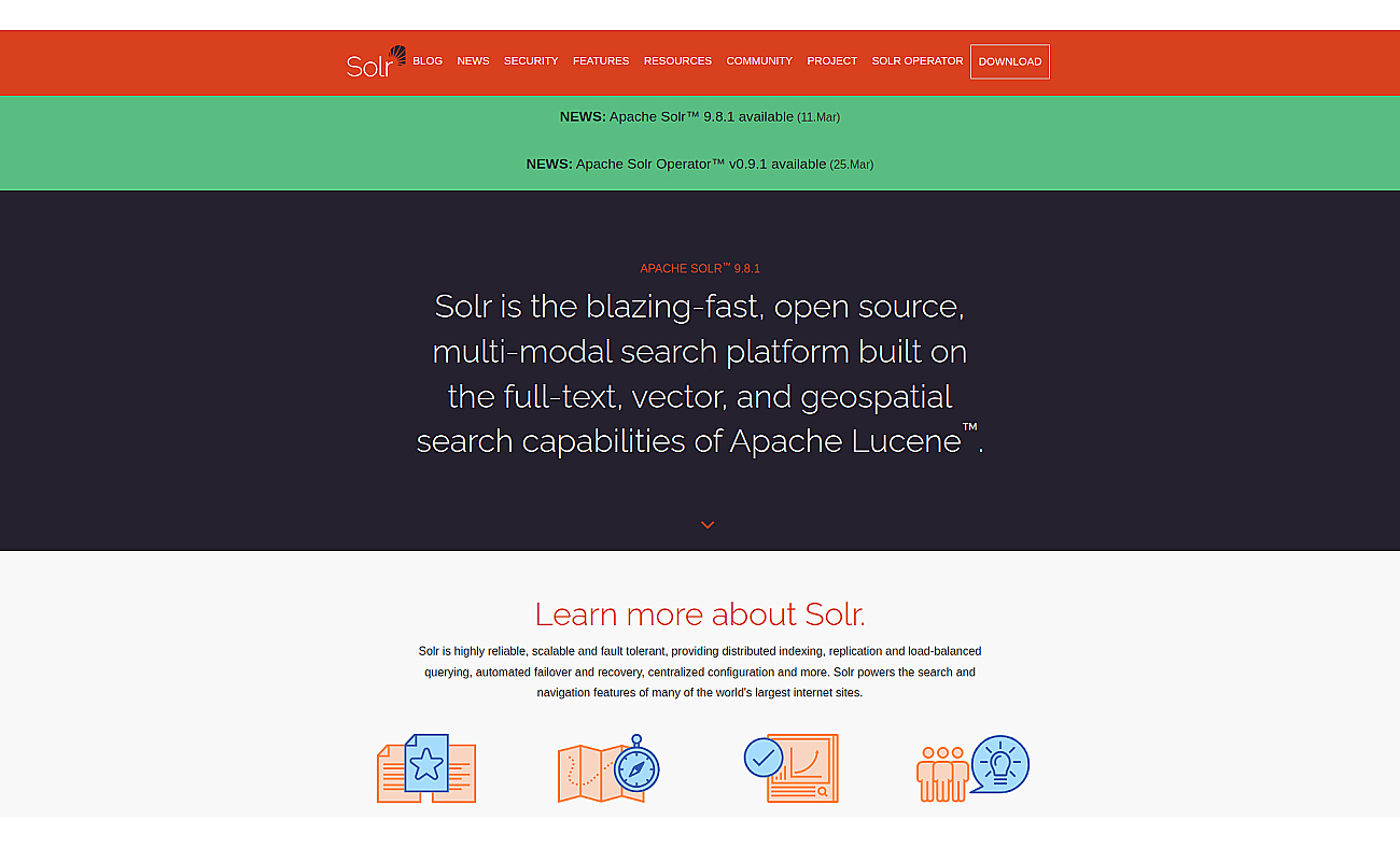 SOLR screenshot
