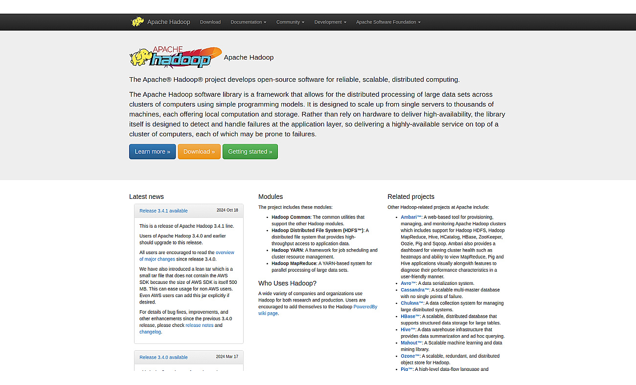 Hadoop screenshot