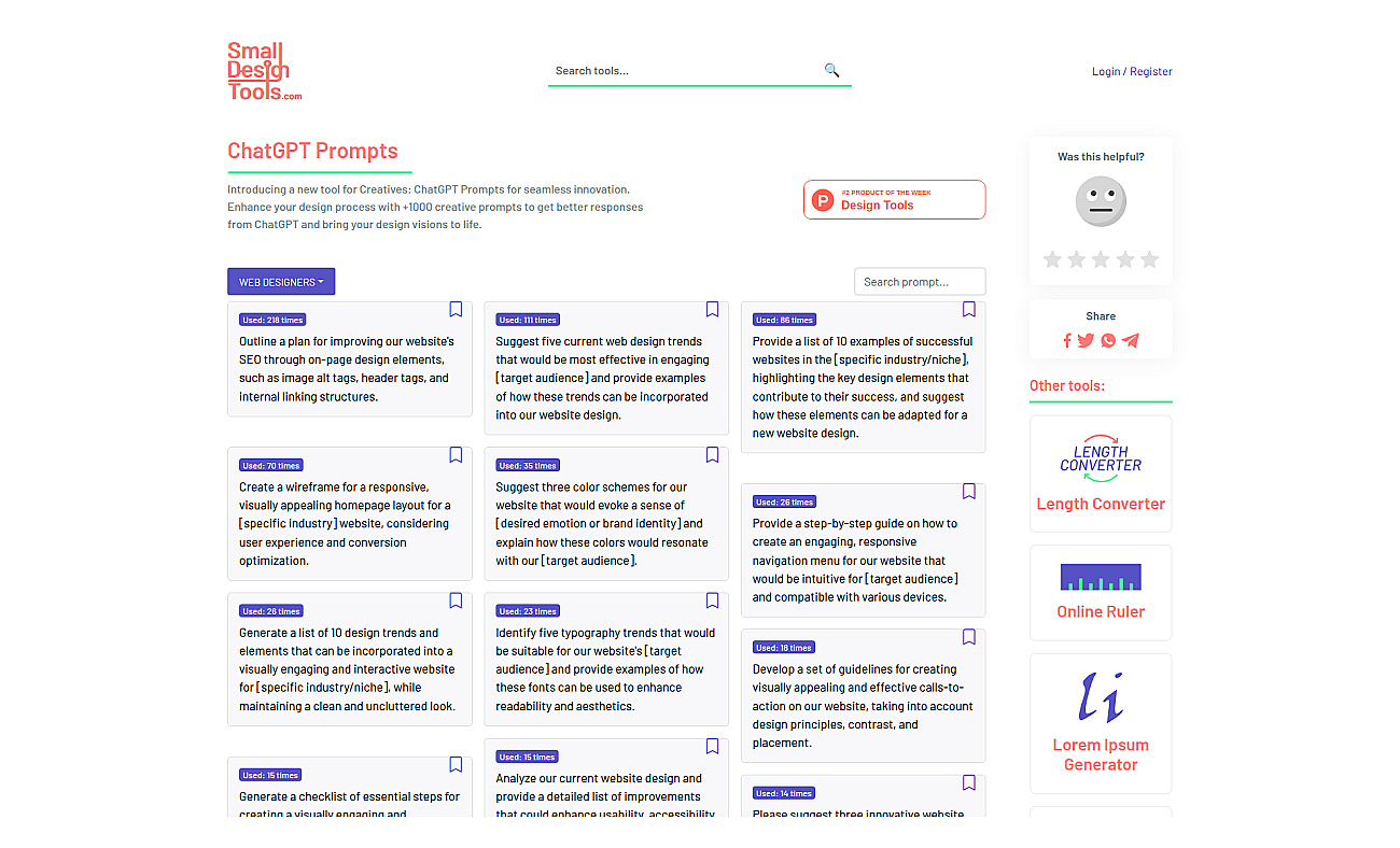 1000+ GPT Prompts for Creatives screenshot