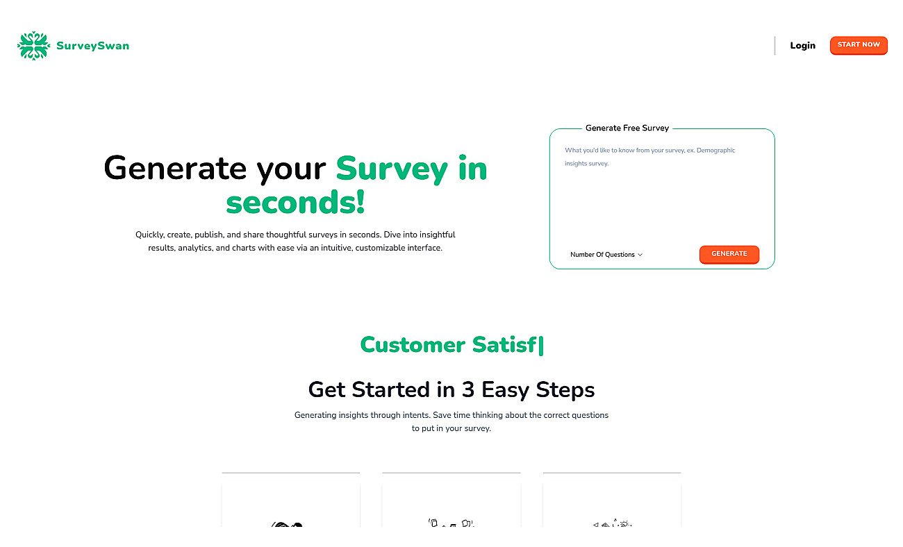 SurveySwan screenshot